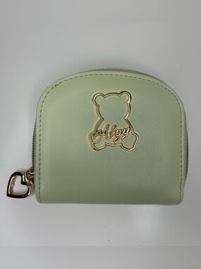 Algy (Japan Brand) Yen Wallet - Mint Green - Zippered Compartment / Snap Closure